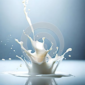 Beautiful milk splash - ai generated image