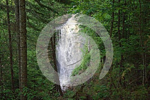 Beautiful Miners Falls in Munising, Michigan.