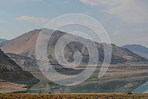 Beautiful Mirror image of Walker Lake. It is part of the Walker River basin, Mineral County, Nevada