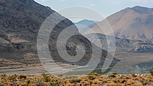 Beautiful Mirror image of Walker Lake. It is part of the Walker River basin, Mineral County, Nevada