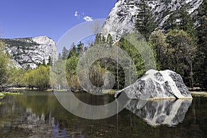 Beautiful Mirror Lake, Yosemite National Park