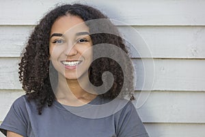 Beautiful Mixed Race African American Girl Teenager