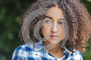 Beautiful Mixed Race African American Girl Teenager