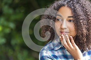 Beautiful Mixed Race African American Girl Teenager