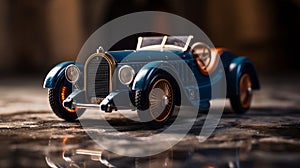 Beautiful mockup toy of old model car