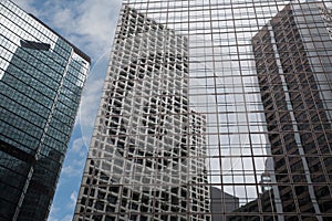 Beautiful modern buildings in Hong Kong