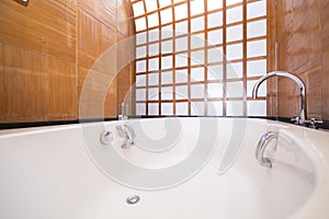 Beautiful modern jacuzzi bathtub