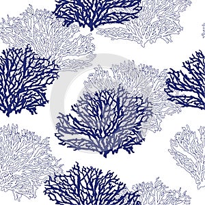 Beautiful modern seamless hand drawn coral pattern vector illustration design for fashion ,fabric,waalpaper,web and all prints