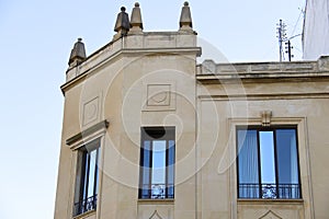 Beautiful Modernist Style House facade in Alcoy, Alicante