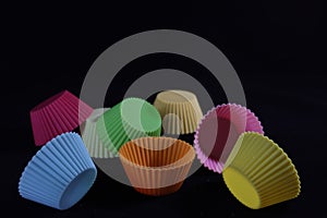 Beautiful molds for dessert silicone muffins colors shapes photo