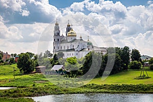 Beautiful monastery of the Moscow Patriarchate in Ukraine