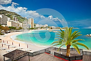 Beautiful Monte Carlo beaches, Monaco.