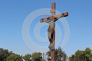 Beautiful monument Cross on Calvary