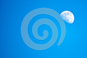 Beautiful Moon on a blue sky