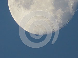 Beautiful moon full large round satellite craters photo