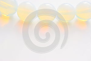 Beautiful Moonstone Stone on white background