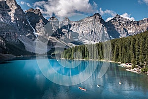 Beautiful Moraine lake in Banff national park, Alberta, Canada