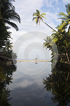 A beautiful morning at Cola Beach, Goa, India