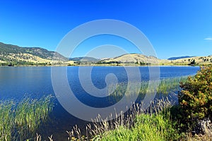 Nicola Lake and Valley on the Interior Plateaus near Kamloops, British Columbia photo