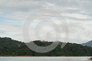 A beautiful morning scene at Kenyir Lake, Terengganu