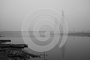 A beautiful morning in Yamuna Ghat delhi