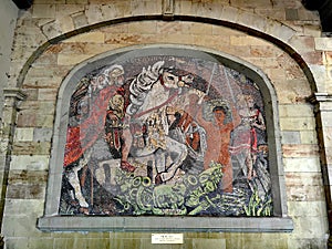 Beautiful mosaics at L'Ancien Arsenal, Geneva. photo