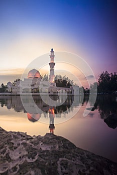 Beautiful Mosque in Glorious Sunset