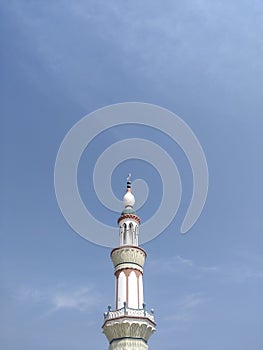 The beautiful Mosque minaret pakistan
