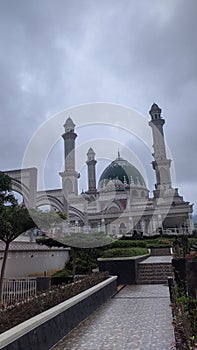 Beautiful Mosque at North Sumatera photo
