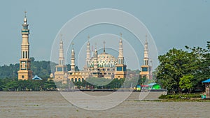 Beautiful mosque by the river