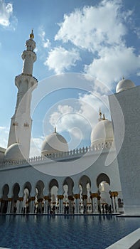 Sheikh Zayed Mosque in the sun photo