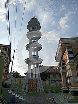 Beautiful mosque in South Sumatra, Indonesia
