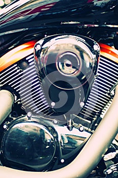 Beautiful motorcycle engine