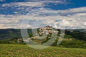 Beautiful Motovun and hills