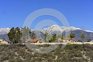 Beautiful Mount Baldy view from Rancho Cucamonga photo