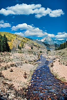 Beautiful Mountain Babling Brook in a Western Landscape