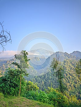 Beautiful Mountain CIREMAI in Java, Indonesia.