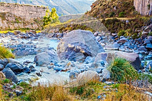 Beautiful mountain in Colca Canyon, Peru in South America