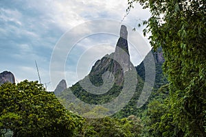 Beautiful mountain, Finger of God in the city of Teresopolis, State of Rio de Janeiro, Brazil. photo