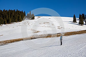 Beautiful Mountain landscap ein winter. Rodnei Mountains