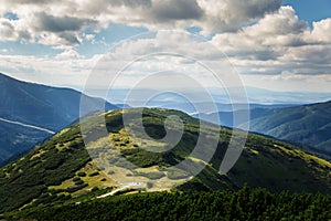 A beautiful mountain landscape above tree line