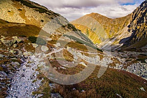 A beautiful mountain landscape above tree line