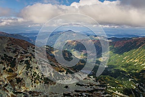 A beautiful mountain landscape above tree line