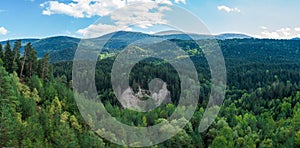 Beautiful mountain landscape in Ajara, beautiful valley