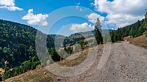 Beautiful mountain landscape in Ajara, Village in beautiful valley