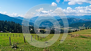 Beautiful mountain landscape in Ajara, Village in beautiful valley