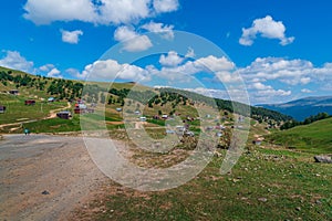 Beautiful mountain landscape in Ajara, Village in beautiful valley