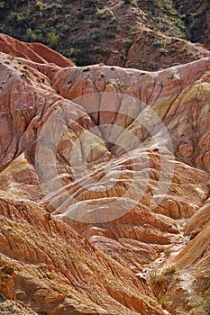 Beautiful mountain landscape in the canyon Fairy Tale, Kyrgyzstan