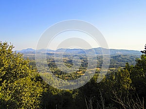 Beautiful mountain landscape in Corfu