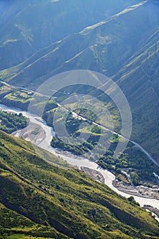 Beautiful mountain landscape of Dagestan, Russia